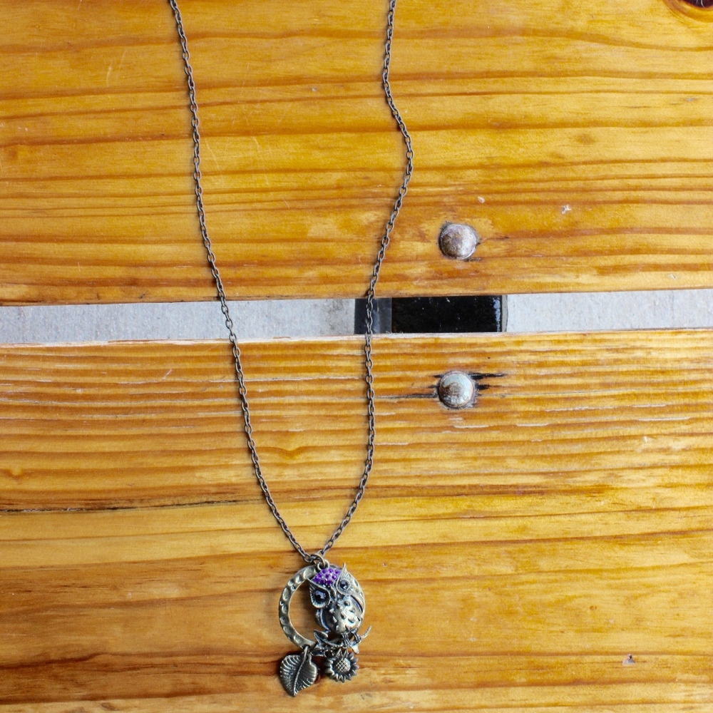 Long Owl necklace